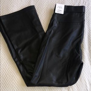 Zara leather leggings